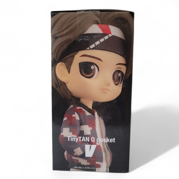 NEW Q Posket BTS V Kim Taehyung Tiny Tan Figure 14 cm BANDAI - Picture 6 of 11